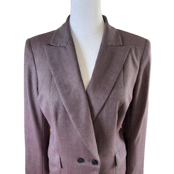 Lafayette 148 Wool Blend Career Plum Burgundy Lined Size 10 - Picture 5 of 12